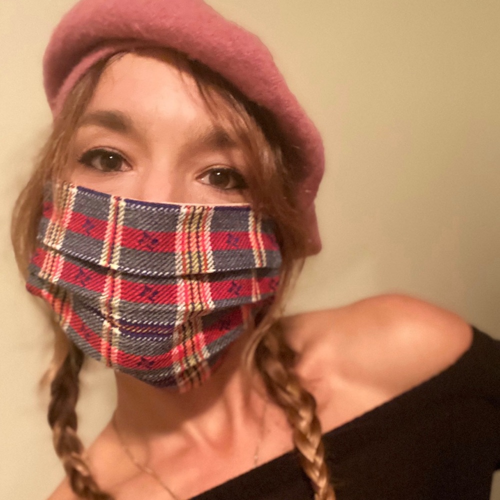 Plaid Fashion Face Mask - Reusable and Washable